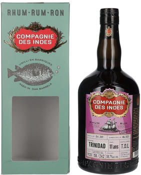 Compagnie des Indes 11 Years Old Trinidad T.D.L Rum Single Cask Strength 2011 0,7l 59,7%