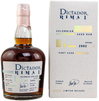 Dictador Rima 2002/2022 20 Jahre Single Port Cask 0.7l 44%
