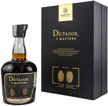 Dictador 2 Masters 1982/2022 40 Jahre Barton Rye Bourbon Finish 0.7l 46% Dictador 2 Masters 1982/2022 40 Jahre Barton Rye Bourbon Finish 0.7l 46%
