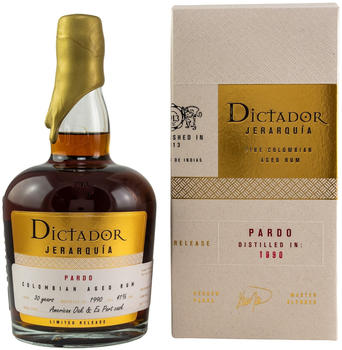 Dictador Jerarquia 1990/2020 30 Jahre Port Cask 0.7l 41% Dictador Jerarquia 1990/2020 30 Jahre Port Cask 0.7l 41%
