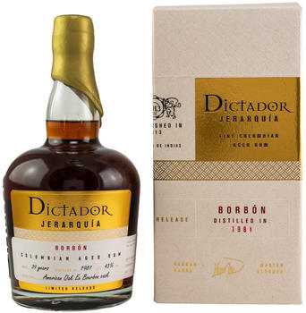 Dictador Jerarquia 1981/2020 39 Jahre Bourbon Casks 0.7l 43%