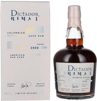 Dictador Rima 1 Vintage 2000 0,7l 43% Dictador Rima 1 Vintage 2000 0,7l 43%