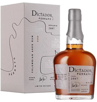Dictador Parrafo I Fino Vintage 2007 0,7l 43% Dictador Parrafo I Fino Vintage 2007 0,7l 43%