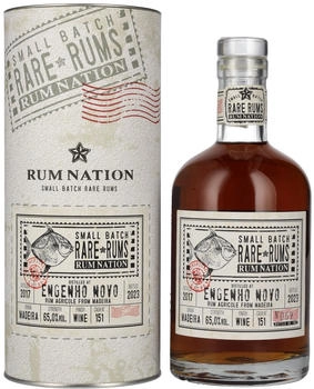 Rum Nation Rare Rum Engenho Novo 2017/2023 65% 0,7l in Geschenkbox