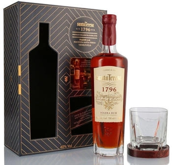 Santa Teresa 1796 Rum Geschenkset mit einem Glas 40% 0,7l