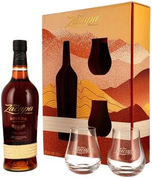 Ron Zacapa Solera Gran Reserva Geschenkset 0.7l 40% Mit 2 Gl&auml;sern