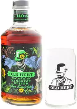 Michler's Michlers Old Bert Spiced Jamaican Kingston 0,7 l + Glas 0,70 l