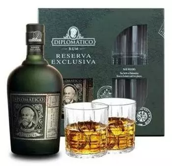 Botucal Diplomático Reserva Exclusiva Ron Antiguo 0,7l 40% Geschenkbox mit 2 Gläsern
