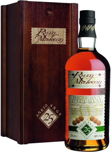 Malecon Reserva Imperial 25 Jahre 0,7l (40%) in der Holzbox