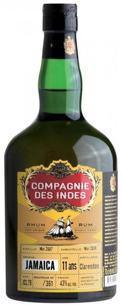 Compagnie des Indes Jamaica Single Cask Rum 11 Ans 0,7l 43%