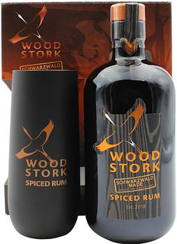 Bimmerle Wood Stork Spiced Rum 40% 0,5l + Geschenkset mit Glas