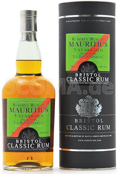 Bristol Classic Rum Bristol Reserve Rum of Mauritius 2010/2015 (5J) 43% 0,7l