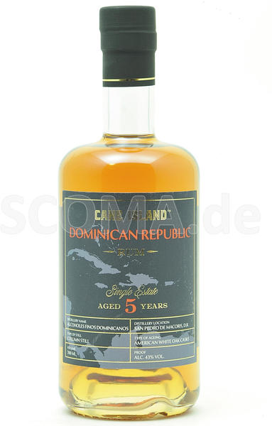 Cane Island Dominican Republic Single Estate Rum 5YO 43% 0,7l