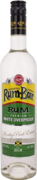 Worthy Park Estate Rum-Bar Premium White Overproof 0,7l 63%