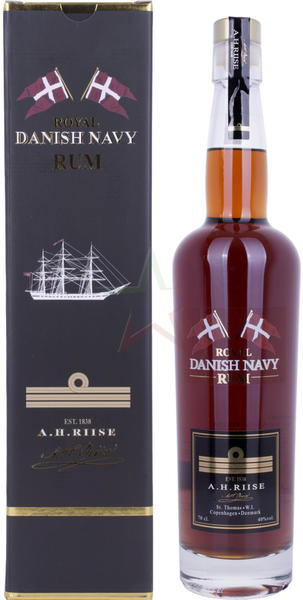 A.H. Riise Royal Danish Navy Rum 40,00 % (0,7l)t.
