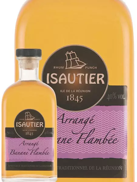 Isautier Arrangé Banane flambée 0,5 L 40 %