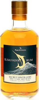 Rum Artesanal El Salvador Rum Secret Distillery single cask 2008 10 Years 0,5l 46,3%