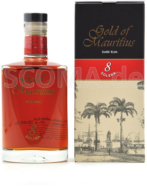 Gold of Mauritius Dark Rum 8 Jahre Solera 0,7l 40%