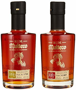 Ron Malteco Special Giftpack Seleccion 1987/Seleccion 1990 40% 2x 0,2l