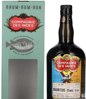 Compagnie des Indes Mauritius Single Cask Rum 11 Ans 0,7l 57,8%