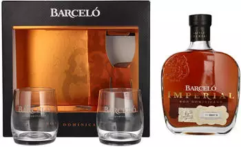 Barceló Imperial 0,7l 38% Geschenkbox mit Gläsern Barceló Imperial 0,7l 38% Geschenkbox mit Gläsern