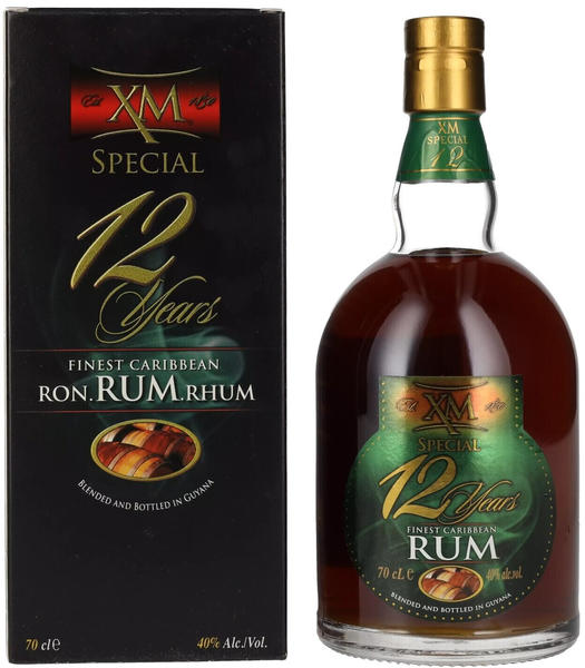 XM Special 12 Years Old Finest Caribbean Rum 0,7l 40%