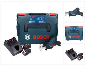Bosch GSA 12V-14 (2 x 3,0 Ah + Ladegerät) in L-Boxx