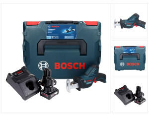 Bosch GSA 12V-14 (2 x 6,0 Ah + Ladegerät) in L-Boxx