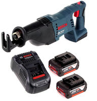 Bosch GSA 18 V-Li Akku S&auml;bels&auml;ge 18V + 2x Akku 5,0Ah + Ladeger&auml;t