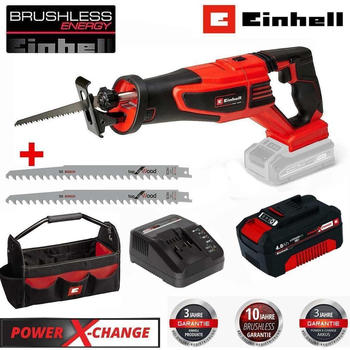 Einhell TP-AP 18/28 Li BL 4Ah Akku + Ladeger&auml;t + 2 S&auml;gebl&auml;tter