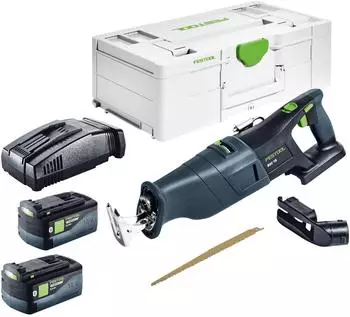 Festool RSC 18 EB-Basic Akku-Säbelsäge 18V Brushless, 2x 5,0Ah, Systainer (RSC 18 EB-Basic)