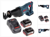 Bosch GSA 18 V-Li Akku S&auml;bels&auml;ge 18V + 2x Akku 4,0Ah + Ladeger&auml;t