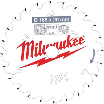 Milwaukee Kreissägeblatt 165/20mm (4932471294)