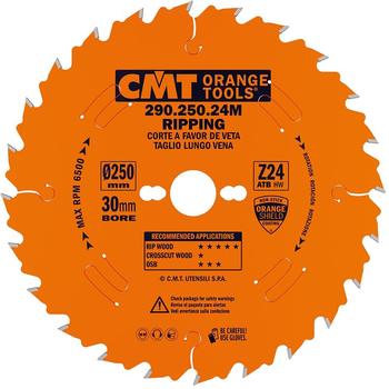 CMT Orange Tools ATB HW 250 x 1,8/2,8 x 30 mm Z24 10° (290.250.24M)