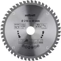Wolfcraft - Kreiss&auml;geblatt &Oslash; 216 Mm Bohrung &Oslash; 30 Mm 48 Z&auml;hne Kreiss&auml;geblatt