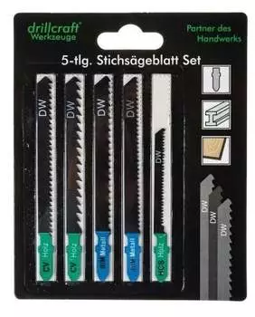 Drillcraft Stichs&auml;gebl&auml;tter 5tlg. Set