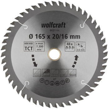 Wolfcraft HM 48 Z 165 x 20/16 mm (6631000) Wolfcraft HM 48 Z 165 x 20/16 mm (6631000)