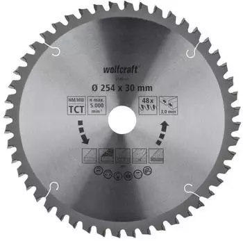 Wolfcraft Kapp/Gehrungssägeblatt 254mm (6548000) Wolfcraft Kapp/Gehrungssägeblatt 254mm (6548000)