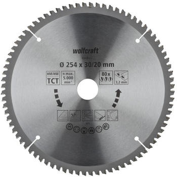 Wolfcraft Kapp/Gehrungssägeblatt 254mm (6543000) Wolfcraft Kapp/Gehrungssägeblatt 254mm (6543000)