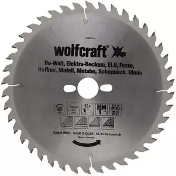 Wolfcraft Tisch-Kreissägeblatt 250mm (6680000) Wolfcraft Tisch-Kreissägeblatt 250mm (6680000)