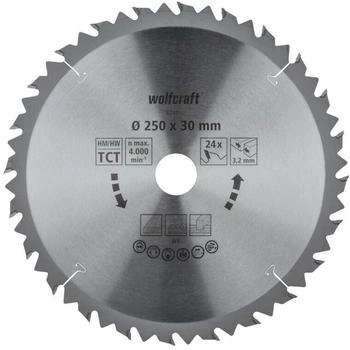 Wolfcraft Tischkreissägeblatt 400mm (6594000) Wolfcraft Tischkreissägeblatt 400mm (6594000)