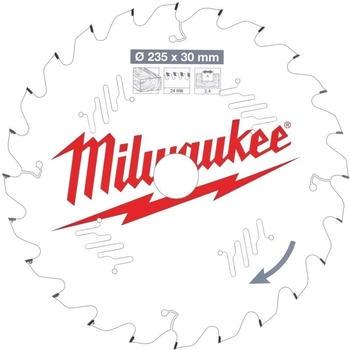 Milwaukee für Holz Wechselzahn 235/30 mm 24 Zähne