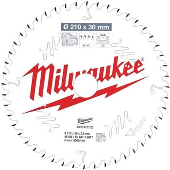 Milwaukee HM 210mm 210x30 x 2,8 48Z Holz Handkreissäge 4932471325