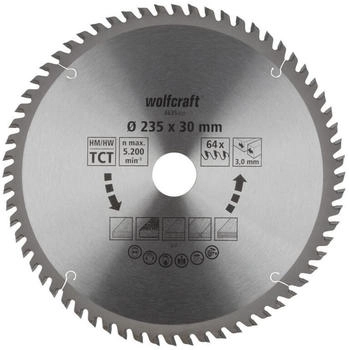 Wolfcraft HM 64 Z 235 x 30 mm (6635000) Wolfcraft HM 64 Z 235 x 30 mm (6635000)
