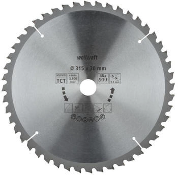 Wolfcraft Tisch-Kreissägeblatt 315mm (6584000) Wolfcraft Tisch-Kreissägeblatt 315mm (6584000)