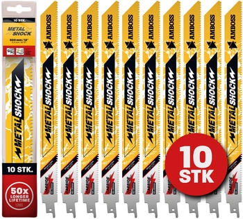 Amboss 10 x Metal Shock Länge 300 mm 10 ZpZ
