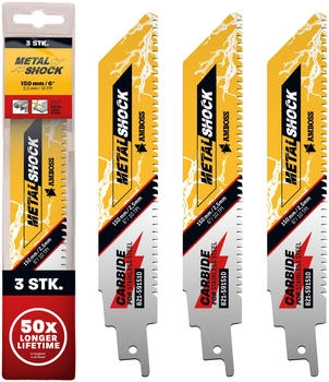 Amboss 3 x Metal Shock Länge 150 mm 10 ZpZ