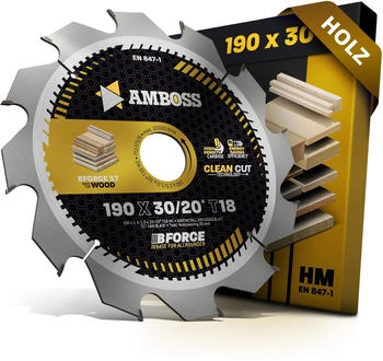 Amboss HM - 190 x 1.5/1.0 x 30 Z18 WZ