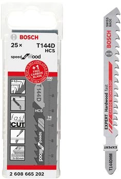 Bosch Stichs&auml;geblatt-Set T 144 D + 1 EXPERT Hardwood Fast T 144 DHM, 25-teilig (2608665202)