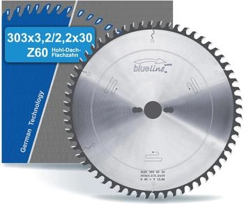 AKE Kreissägeblatt für Holzwerkstoff und Thermoplast 303 x 3,2 x 30 mm 60 Zähne (9125.303.60.30)